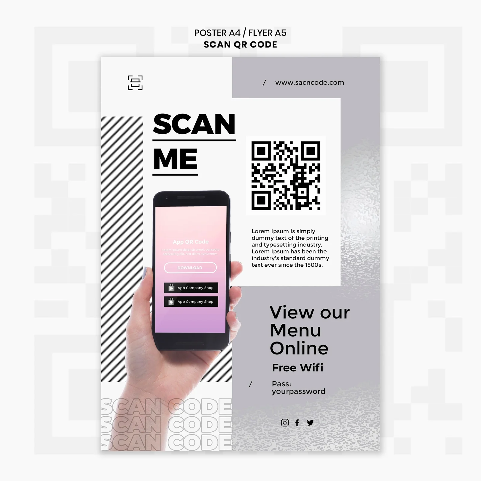 Пример оффера со сканированием QR-кода
